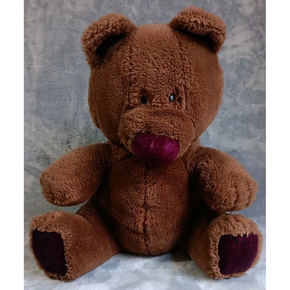 Dakin Other - Vintage 1984 Dakin Nature Babies 14" Brown E. Bear Plush Teddy Velvet Paws READ